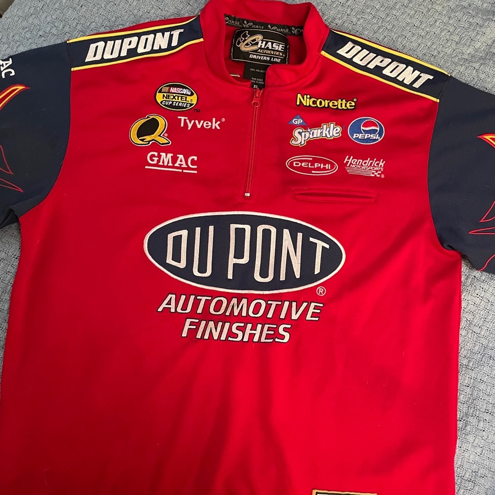 MOVING SALE! Jeff Gordon Du Pont Flames Jersey Shirt Jacket